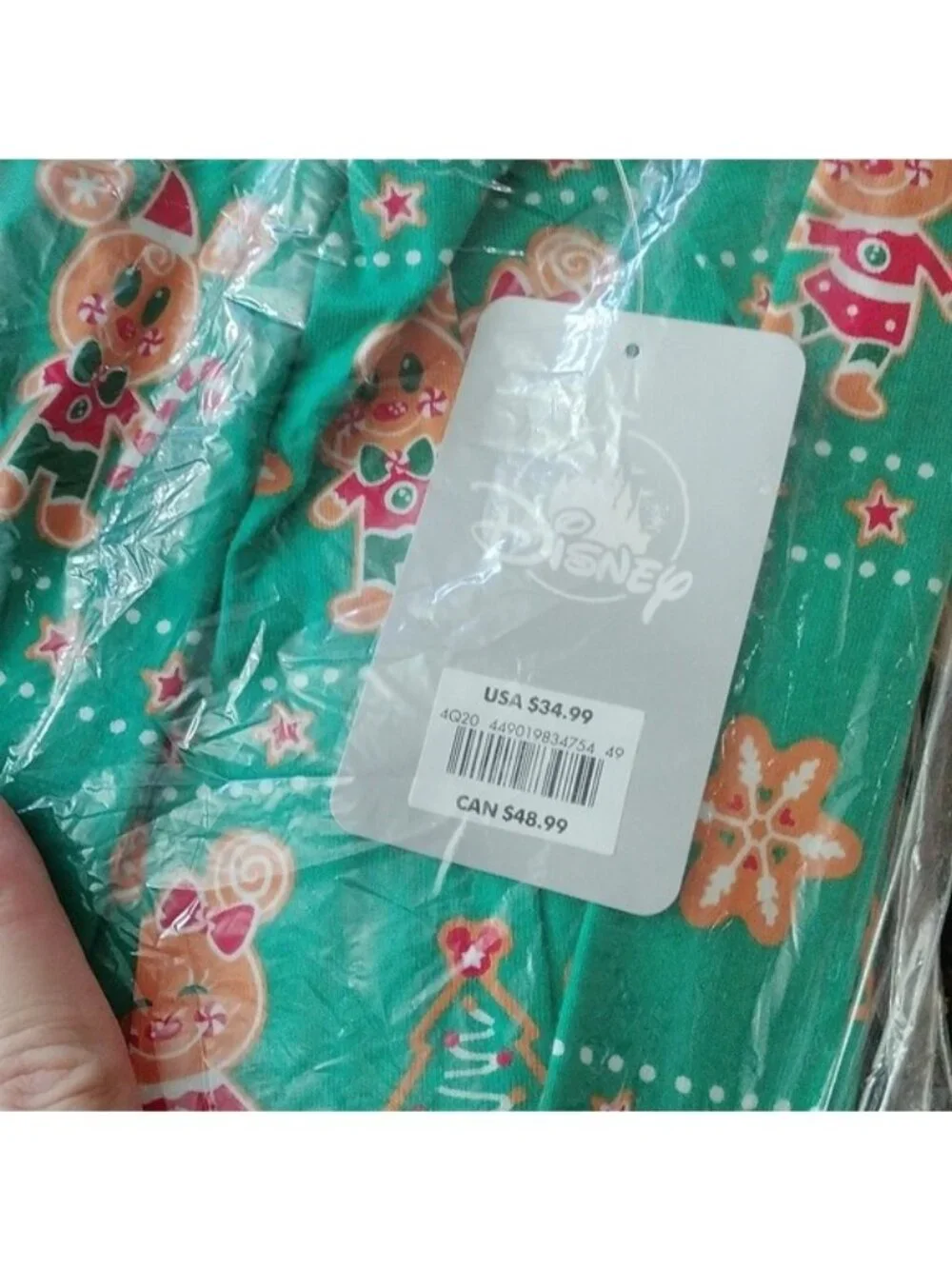 Disney Mickey & Friends Gingerbread PJ Pals 2 piece Pajamas Set, Size 2X - Picture 7 of 7